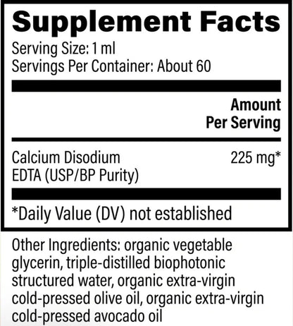 Global Healing Calcium Disodium EDTA Oral Liquid