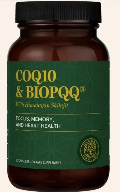 Global Healing CoQ10 & BIOPQQ Capsules with Himalayan Shiligit