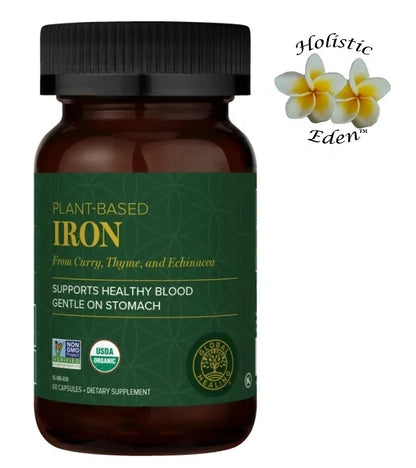 Global Healing Iron Capsules, Natural Plant Base Supplement