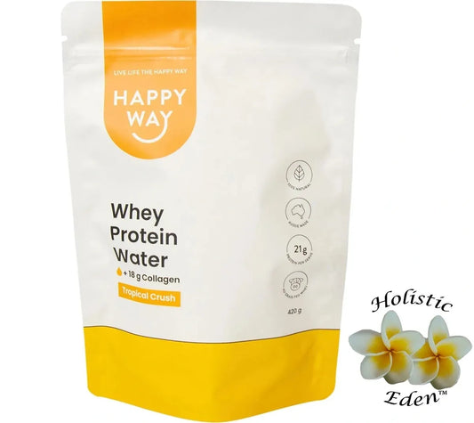 Happy Whey Protein Water Tropical Crush + 18g Collagen 420g