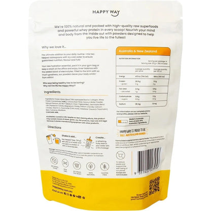 Happy Whey Protein Water Tropical Crush + 18g Collagen 420g