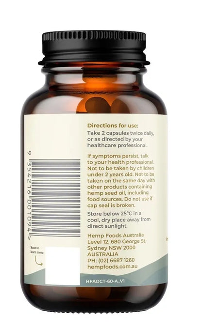 Hemp Foods Aus Pain Relief Hemp Gold Seed Oil (Turmeric Curcumin & Black Pepper)