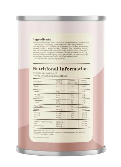 Hemp Foods Australia Plant-Based Collagen+ Bamboo Silica + Hyaluronic Acid 240g