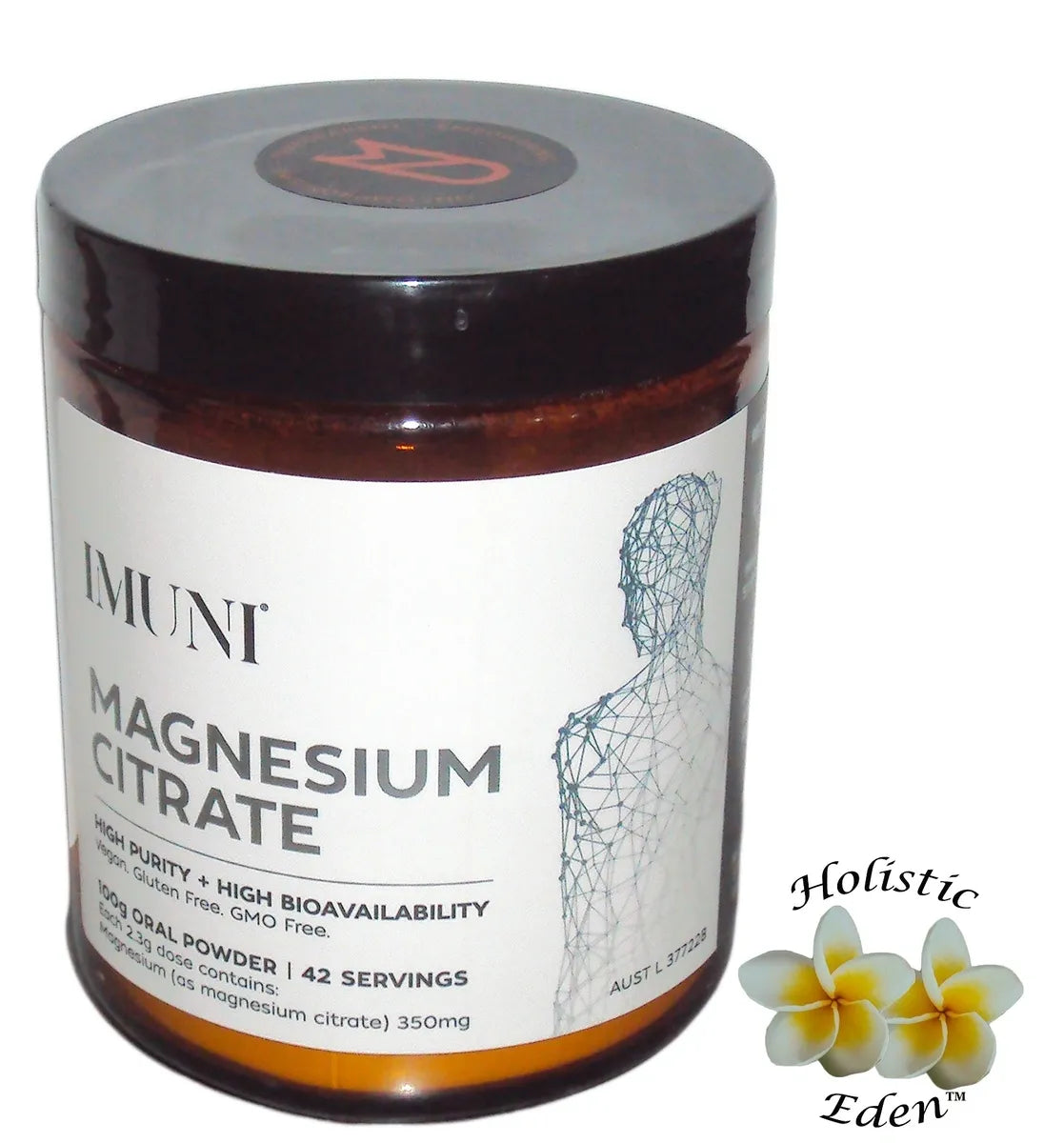 IMUNI Magnesium Citrate Oral Powder 100g - 42 Serves