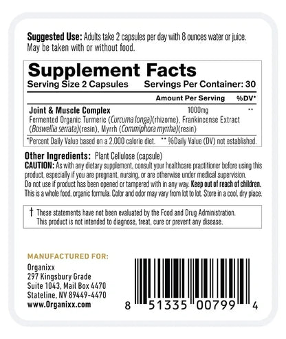 Joint & Muscle Care Innovative Inflammation Support Supplement, Frankincense, Myrrh & Triple Fermented Turmeric
