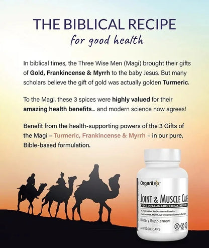 Joint & Muscle Care Innovative Inflammation Support Supplement, Frankincense, Myrrh & Triple Fermented Turmeric