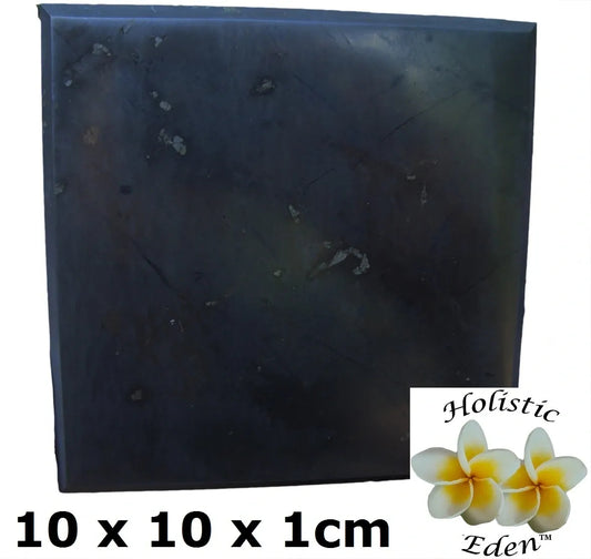 Large Shungite Plate - Stand EMF Protection Phone, Modem, Router Coaster, Stand