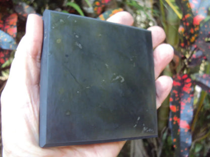 Large Shungite Plate - Stand EMF Protection Phone, Modem, Router Coaster, Stand