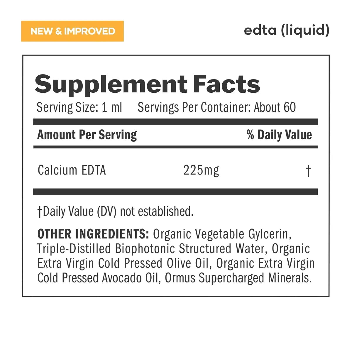 Liquid EDTA 2oz (60ml) Detox