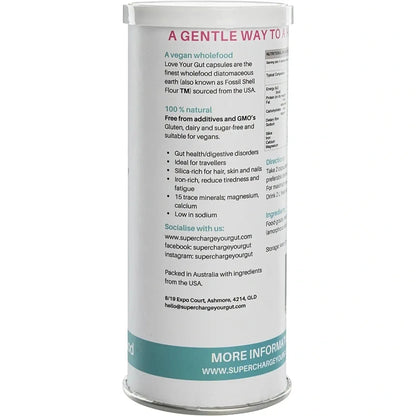 Love Your Gut Capsules Diatomaceous Earth 120 Caps