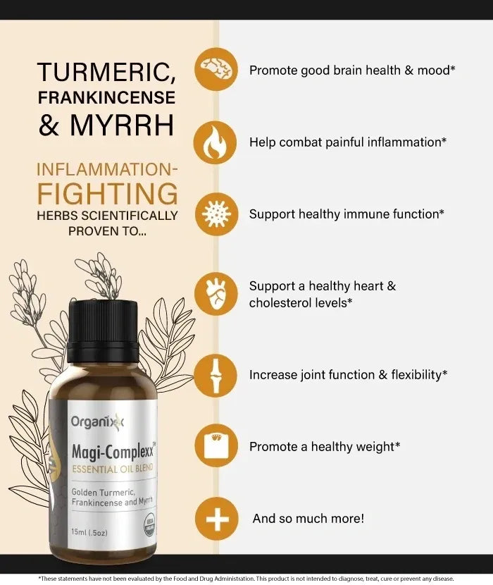 Magi Complex Essential Oil Blend - Promotes Healthy Immune, Inflammation Response & Assists with Free Radicals