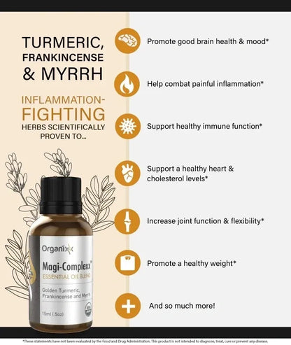Magi Complex Essential Oil Blend - Promotes Healthy Immune, Inflammation Response & Assists with Free Radicals