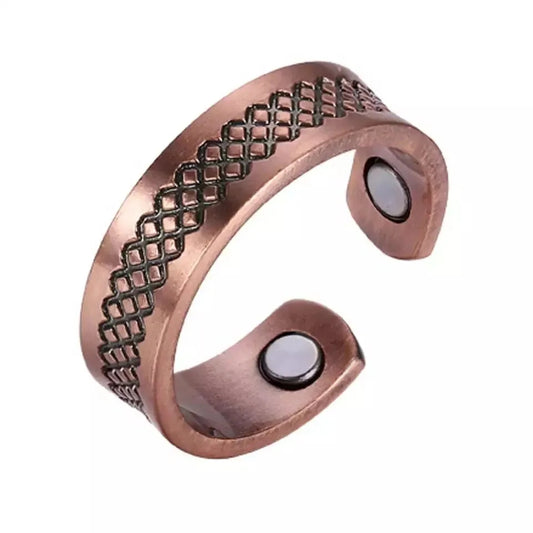 Mesh Copper Magnetic Ring Arthritis Pain Relief Bangle Healing Therapy 99.9%