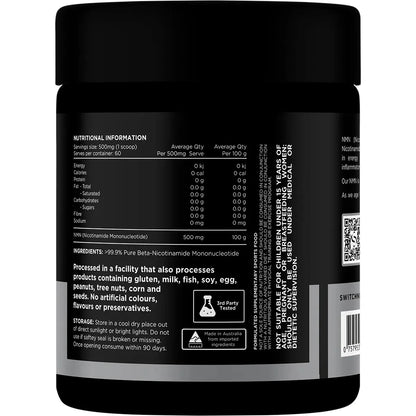 NMN Pure Nicotinamide Mononucleotide Powder NAD Precurser 30g
