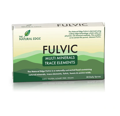 Natural Edge Fulvic Acid 100% Pure Organic Mineral Complex Supplement 30 Capsules