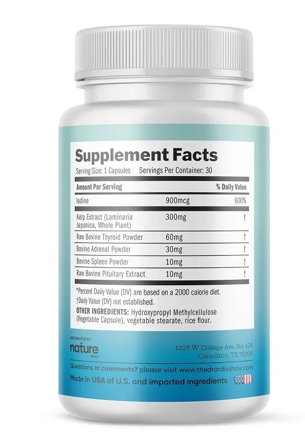 Nature Wins Thyroid Complete 30 Caps - Ardis Labs