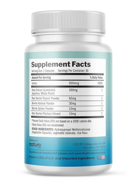 Nature Wins Thyroid Complete 30 Caps - Ardis Labs