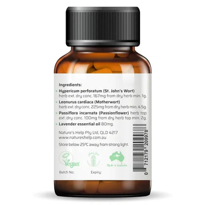 Nature's Help MENO CALM Stress and Anxiety 30 Capsules Hormone Balance