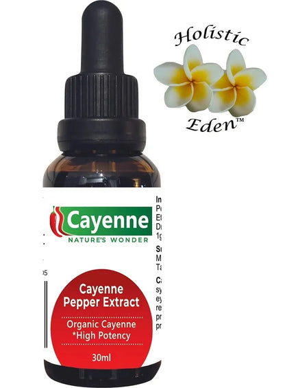 Nature's Wonder Cayenne Pepper Extract with dropper 30ml Liquid GMO Free