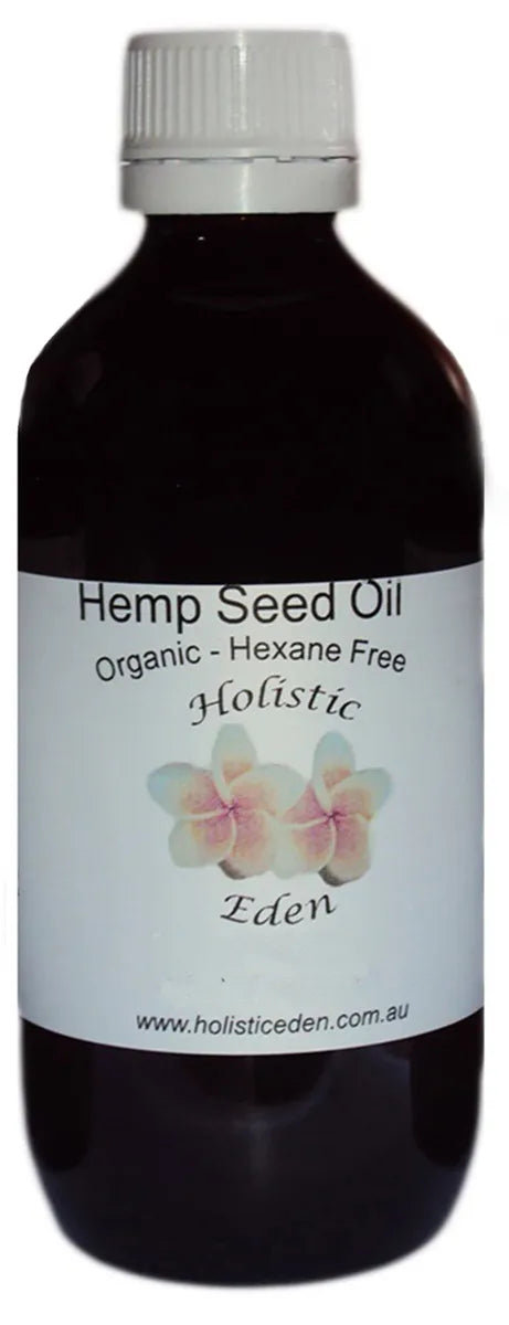ORGANIC GOLD HEMP SEED OIL 100% Pure Cold Pressed Premium Grade, Glass Bottle