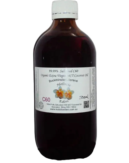 ORGANIC MCT SUBLIMED C60 Coconut Oil Carbon 60 Fullerene 99.99% Extra Virgin