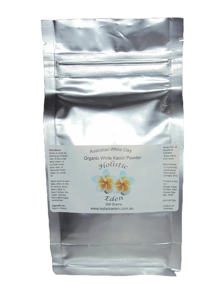 Organic Australian White Kaolin Clay Powder Dry Sensitive Skin Mask 200g