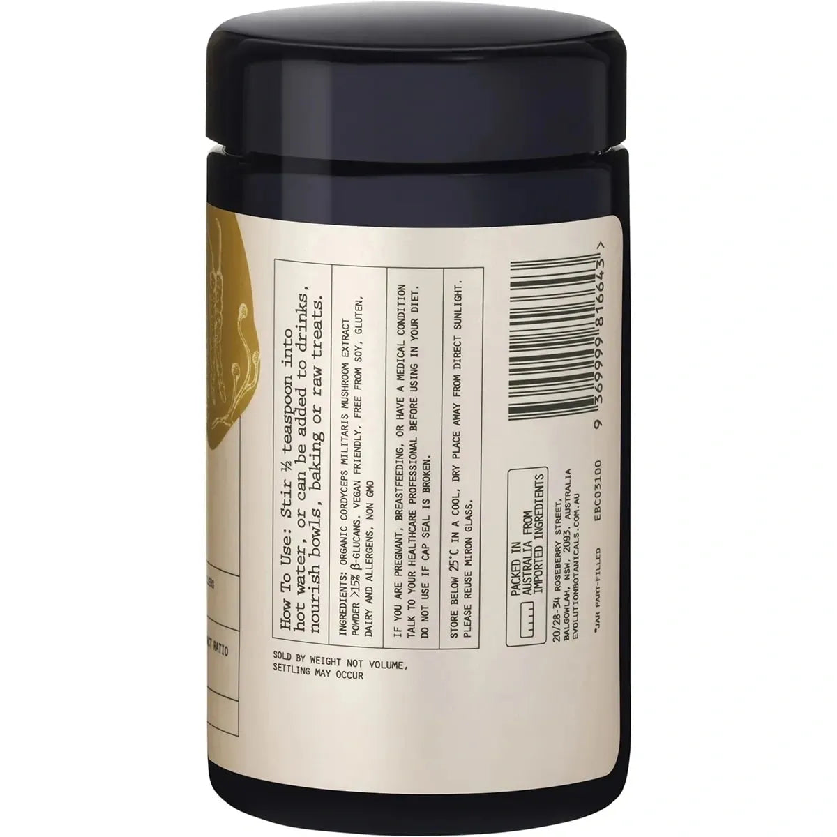 Organic Cordyceps Militaris Mushroom Powder Extract Increase Stamina 100g