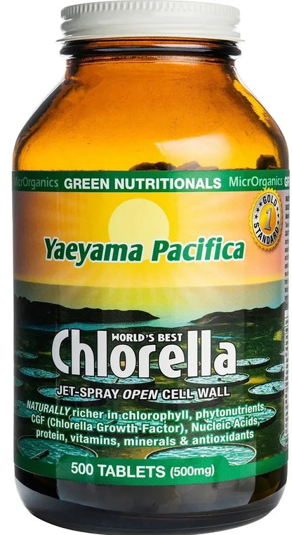 Organic GREEN NUTRITIONALS Yaeyama Pacifica Chlorella 200 Tablets