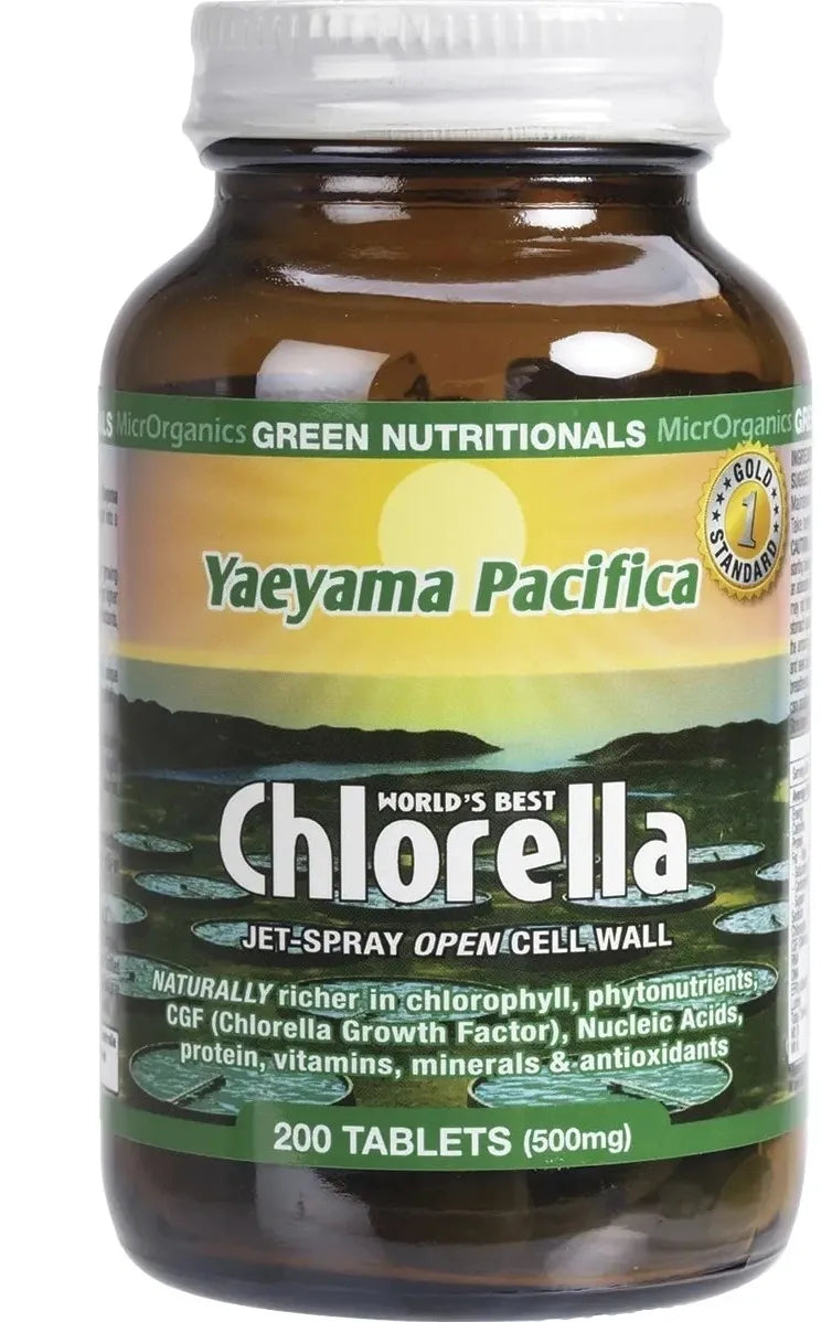 Organic GREEN NUTRITIONALS Yaeyama Pacifica Chlorella 200 Tablets