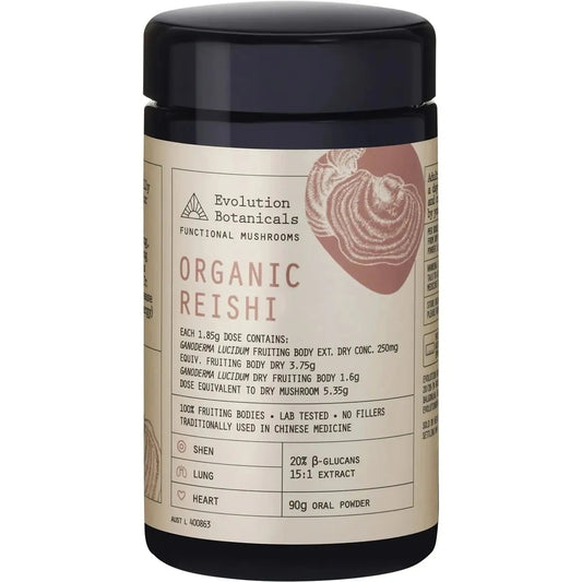 Organic Reish Mushroom Powder Extract Nourishes Heart, Fortify Lungs, Blood 90g