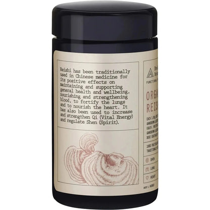 Organic Reish Mushroom Powder Extract Nourishes Heart, Fortify Lungs, Blood 90g