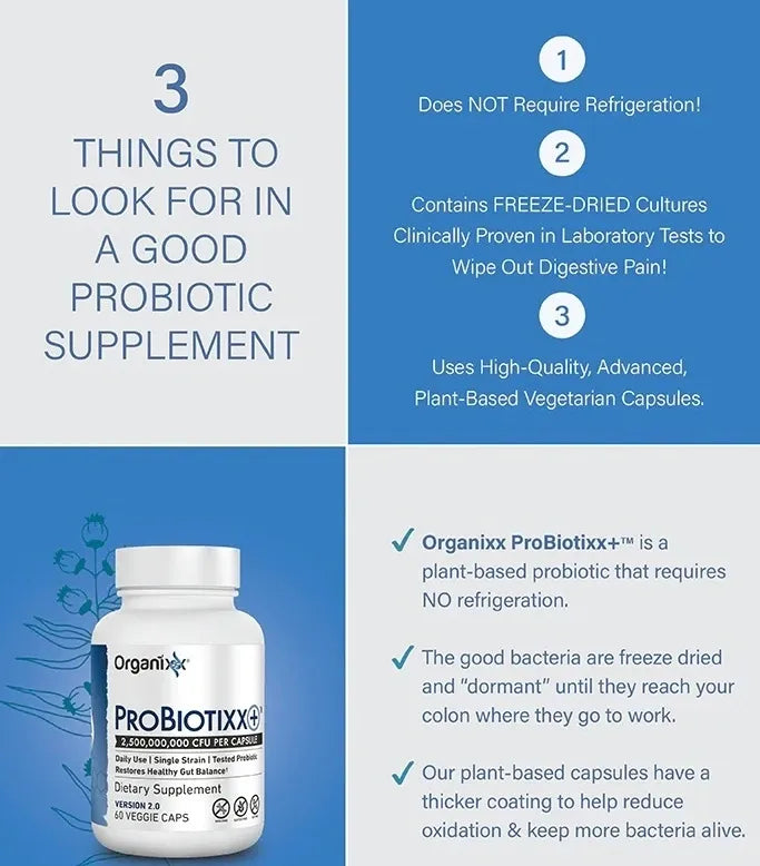 Organixx Probiotixx Probiotic with over 2.5 Billion CFU