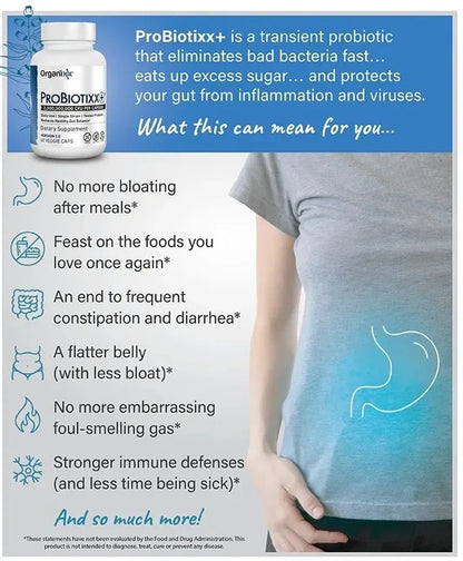 Organixx Probiotixx Probiotic with over 2.5 Billion CFU