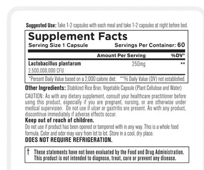 Organixx Probiotixx Probiotic with over 2.5 Billion CFU