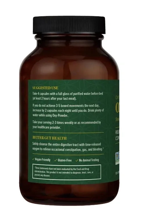 Oxy Powder Natural Digestive Cleanse - Global Healing 120 Caps