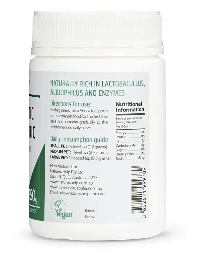 Pet Probiotic with Turmeric Powder – 150g