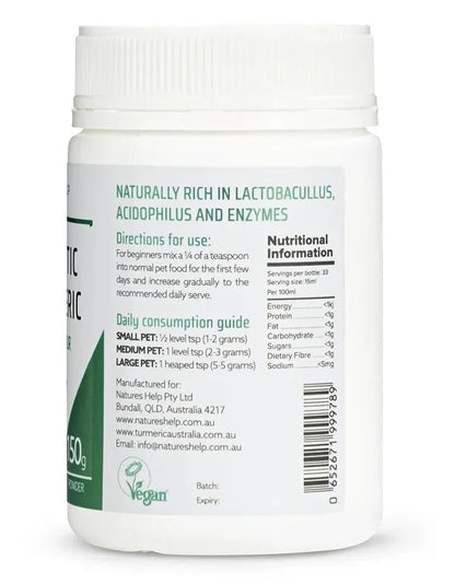 Pet Probiotic with Turmeric Powder – 150g