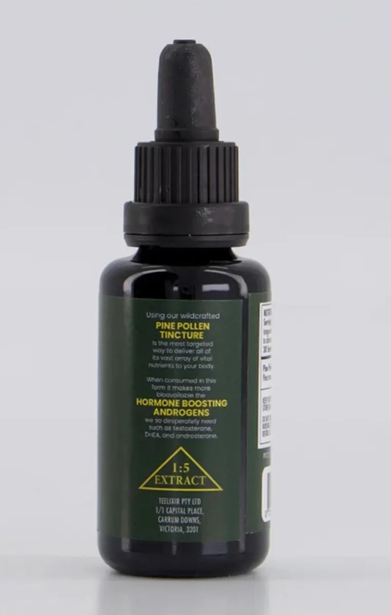 Pine Pollen Tincture 30ml Wild Harvested True Di Tao Source GMO Free Hormone Bal