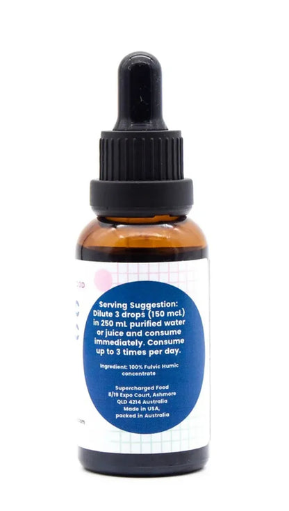 Pure Fulvic Humic Acid Liquid Concentrate 30ml Immune Boost Probiotic
