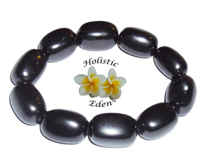 RUSSIAN SHUNGITE BRACELET - STRETCH 100% KARELIAN SHUNGITE BEAD EMF PROTECTION
