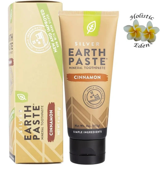 Redmond Real Salt Natural Bentonite clay Cinnamon Silver Earth Paste Toothpaste