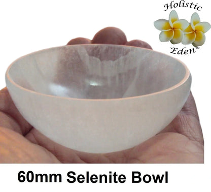 Selenite Bowl High Quality Round Moroccan Crystal Charging Bowl, Dish 60-65 mm