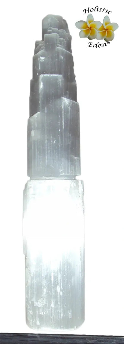 Selenite Tower X-Large "10 inch (25cm)" Morocco High Grade Crystal Generator