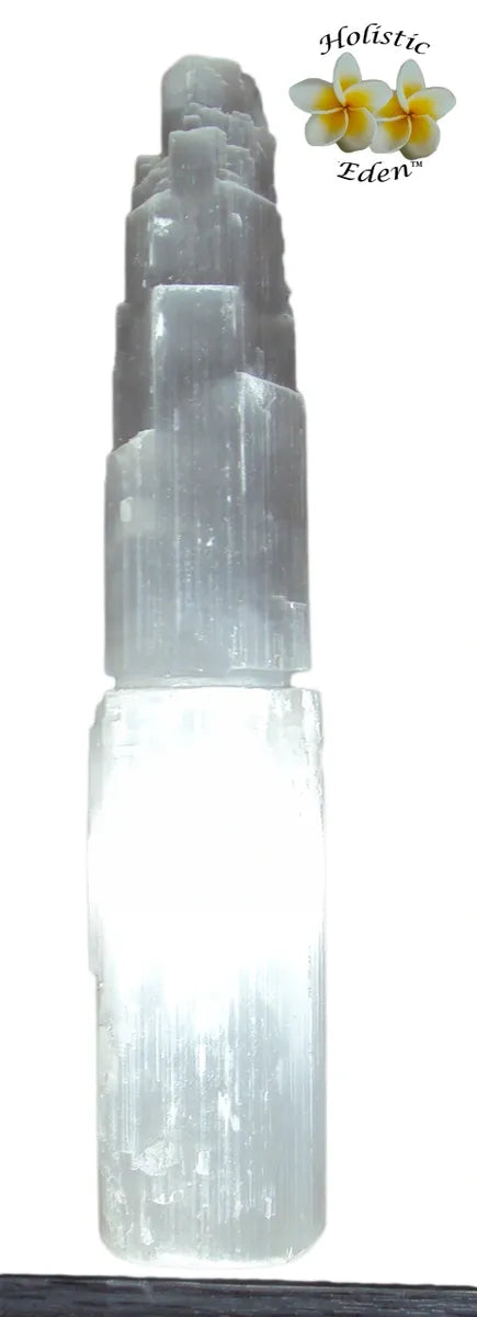 Selenite Tower X-Large "10 inch (25cm)" Morocco High Grade Crystal Generator