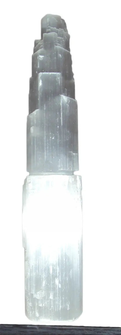 Selenite Tower X-Large "10 inch (25cm)" Morocco High Grade Crystal Generator