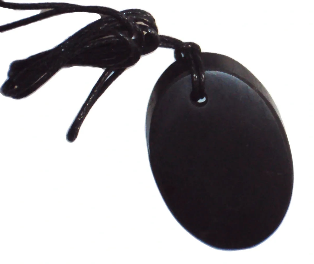 Shungite Oval Pendant Necklace 7g EMF Radiation Protection Miracle Healing Stone