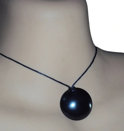 Shungite Pebble Pendant Necklace EMF Protection Miracle Healing Stone 14.5g