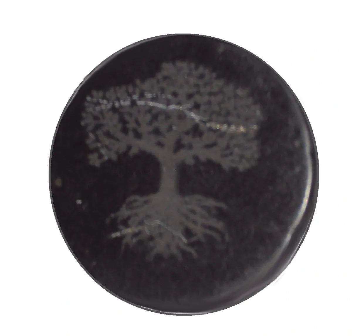 Shungite Phone Plate, Tree of Life Mobile Phone EMF Protection Plate Disk 30mm