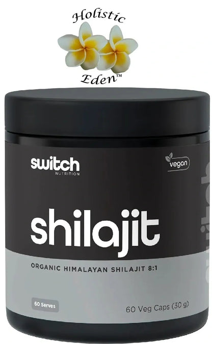 Switch Nutrition Shilajit Organic Himalayan Shilajit 8:1 60 Caps