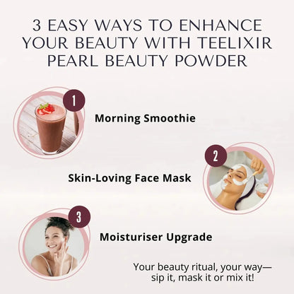 Teelixir Pearl Powder Supplement Ayurvedic Collagen Anti Aging Hair Beauty Tonic